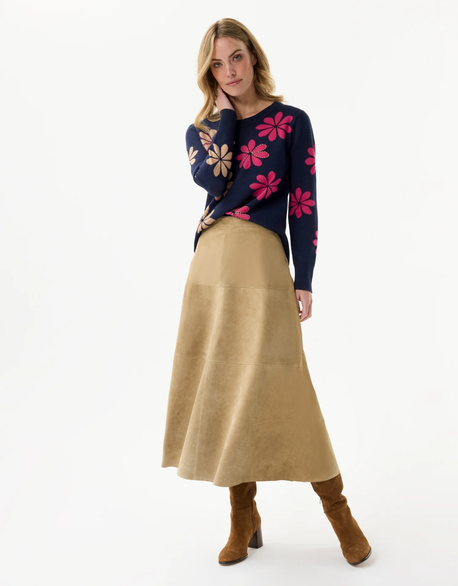 Pull motif fleurs multicolores - Image 6