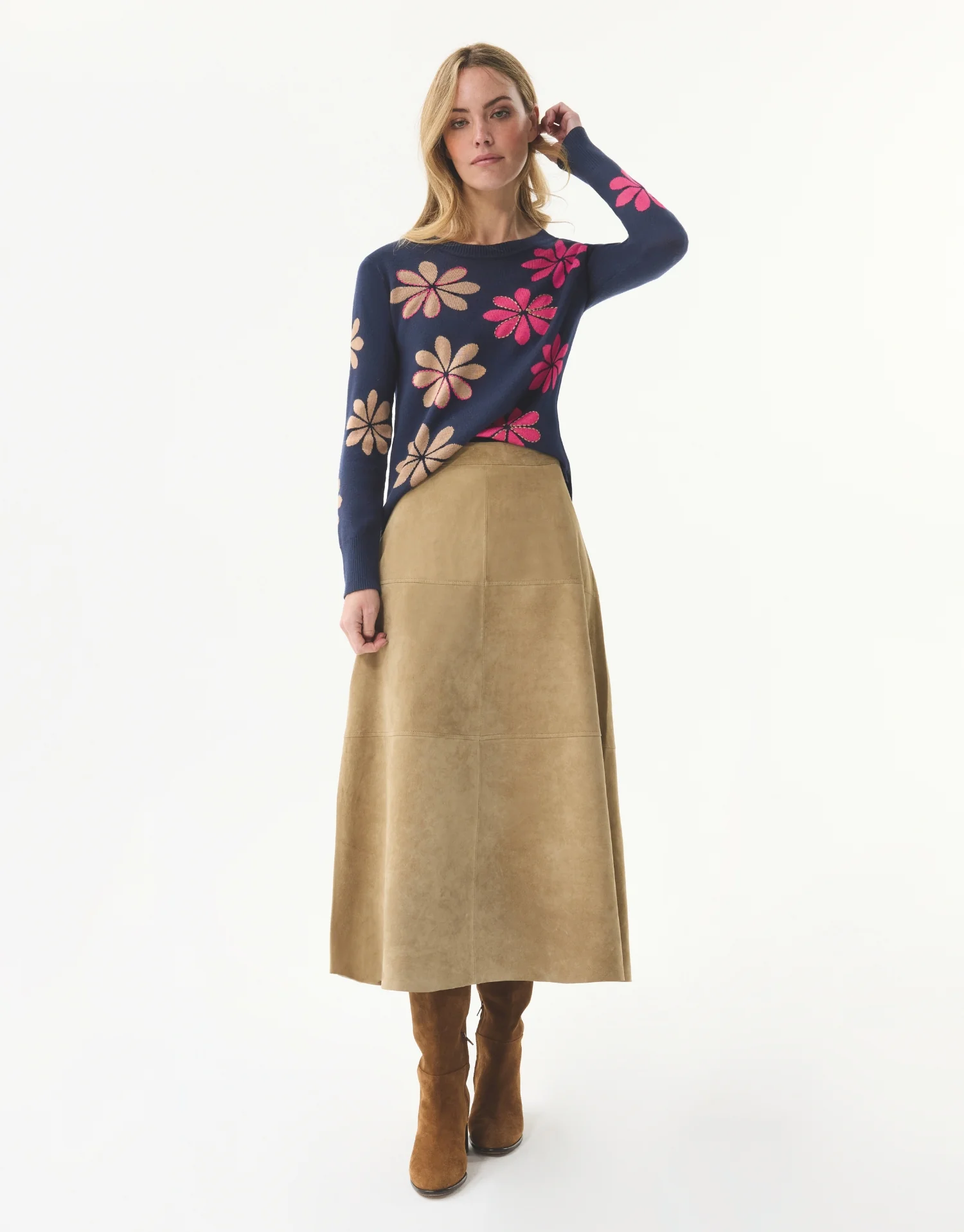 Pull motif fleurs multicolores - Image 8