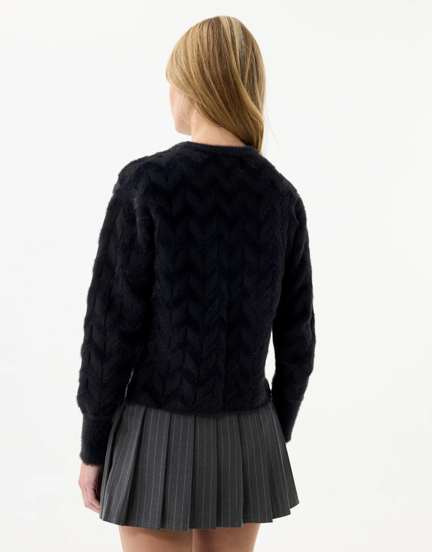 Pull texturé motif chevrons - Image 4