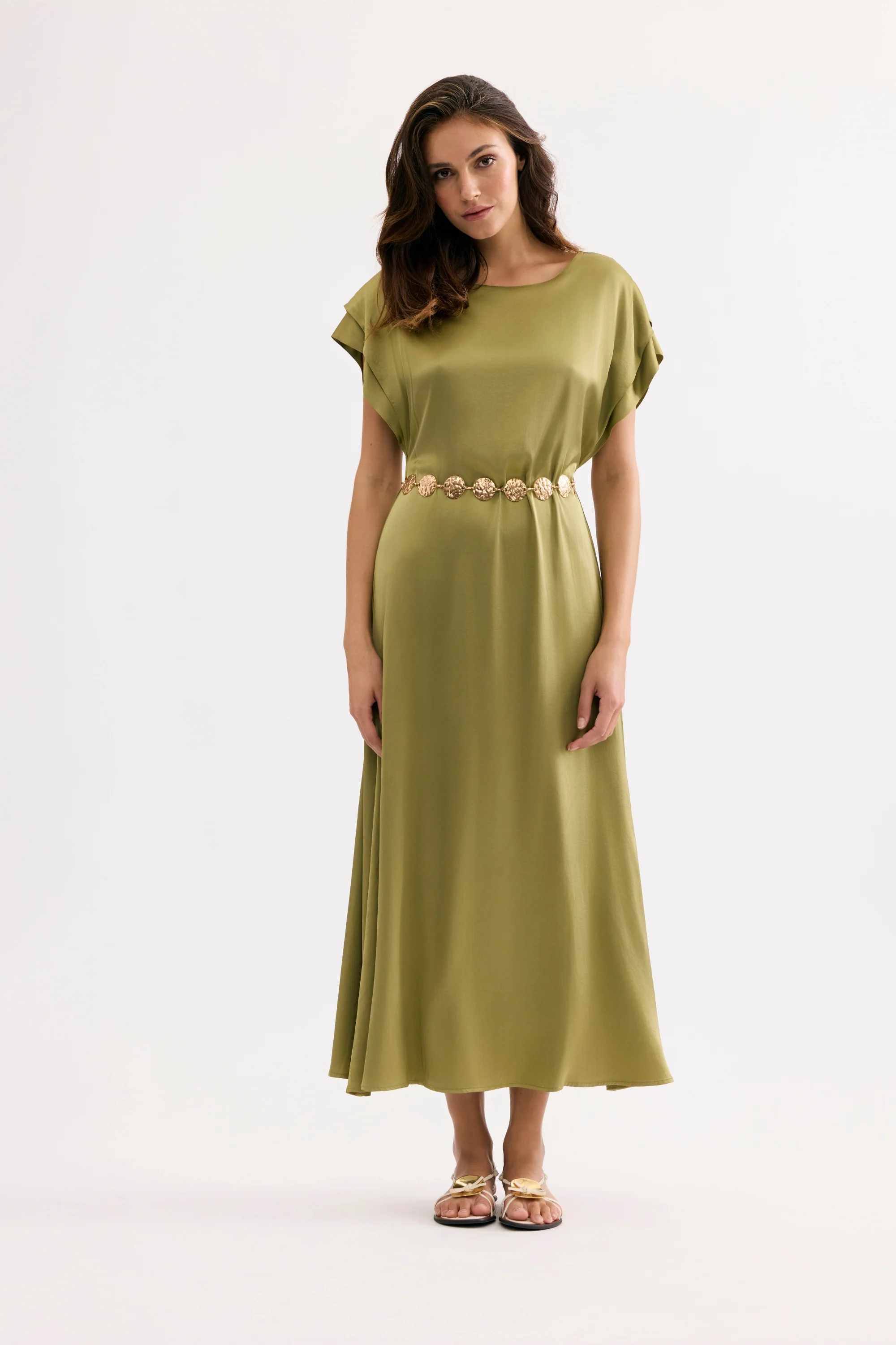 Robe longue fluide ceinturée - Image 5
