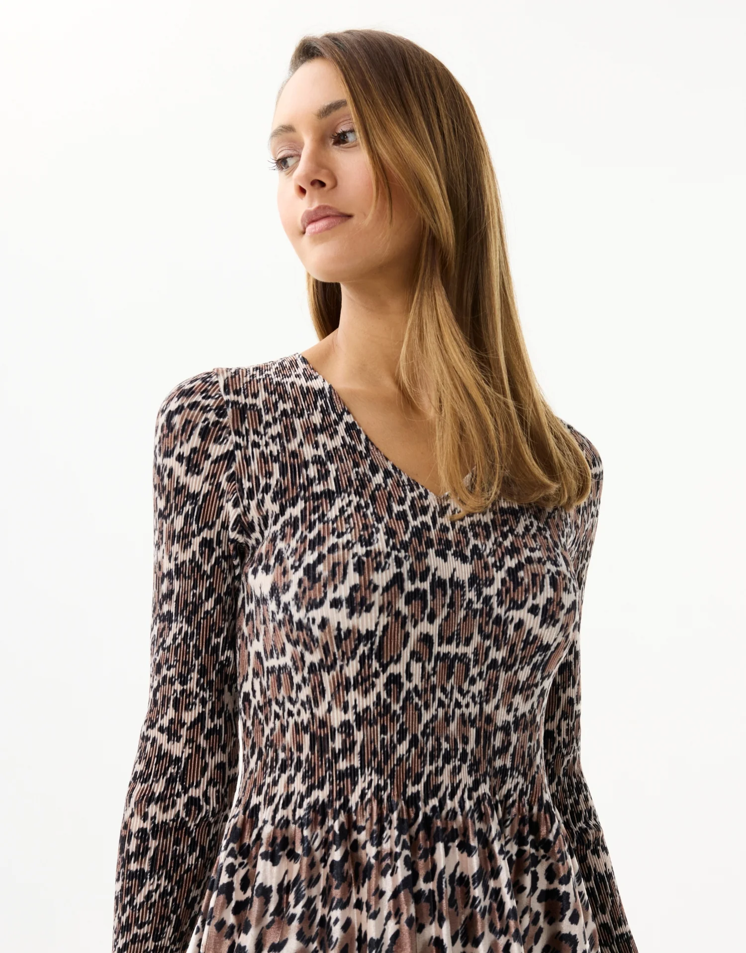 Robe longue imprimé léopard - Image 3