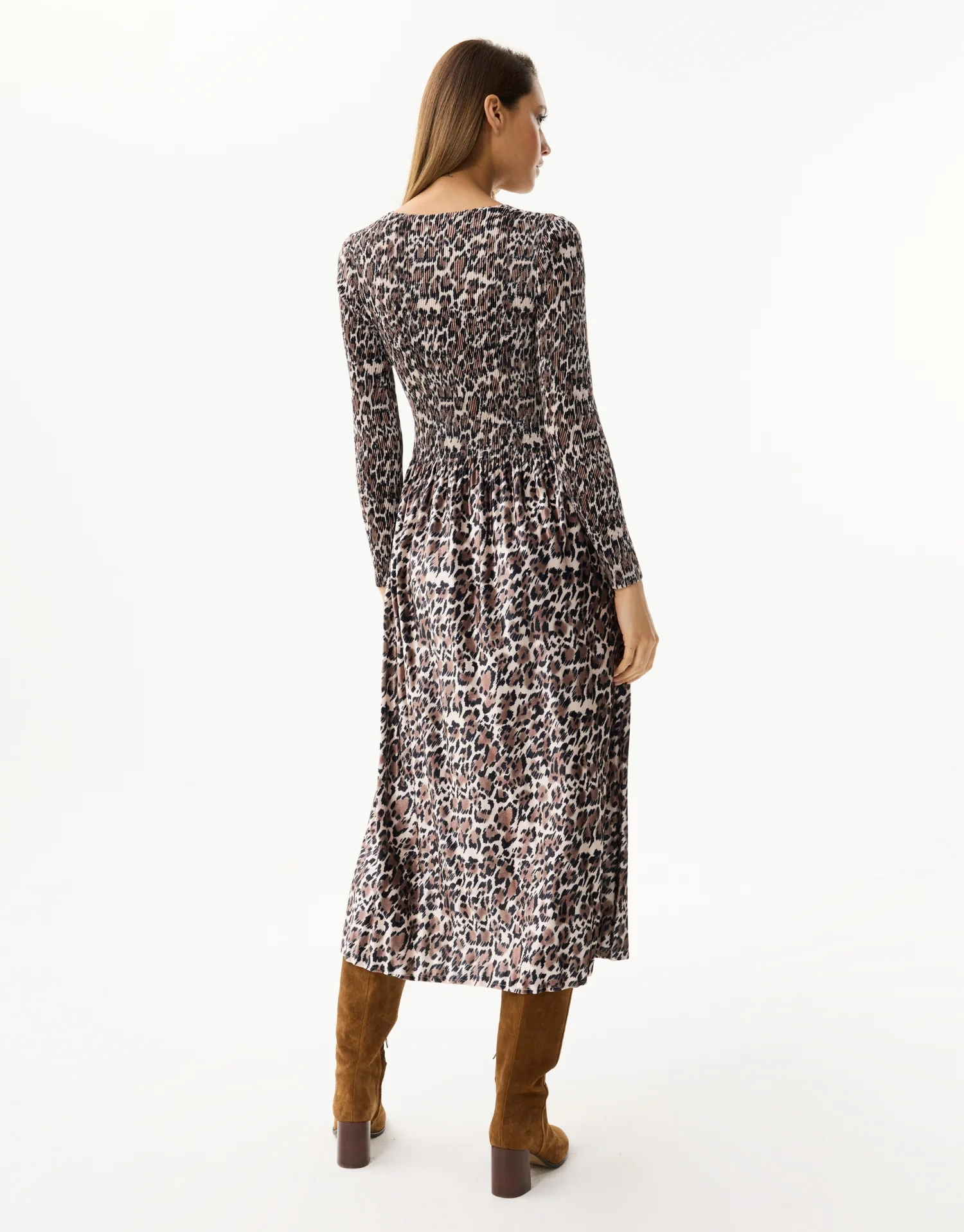 Robe longue imprimé léopard - Image 4