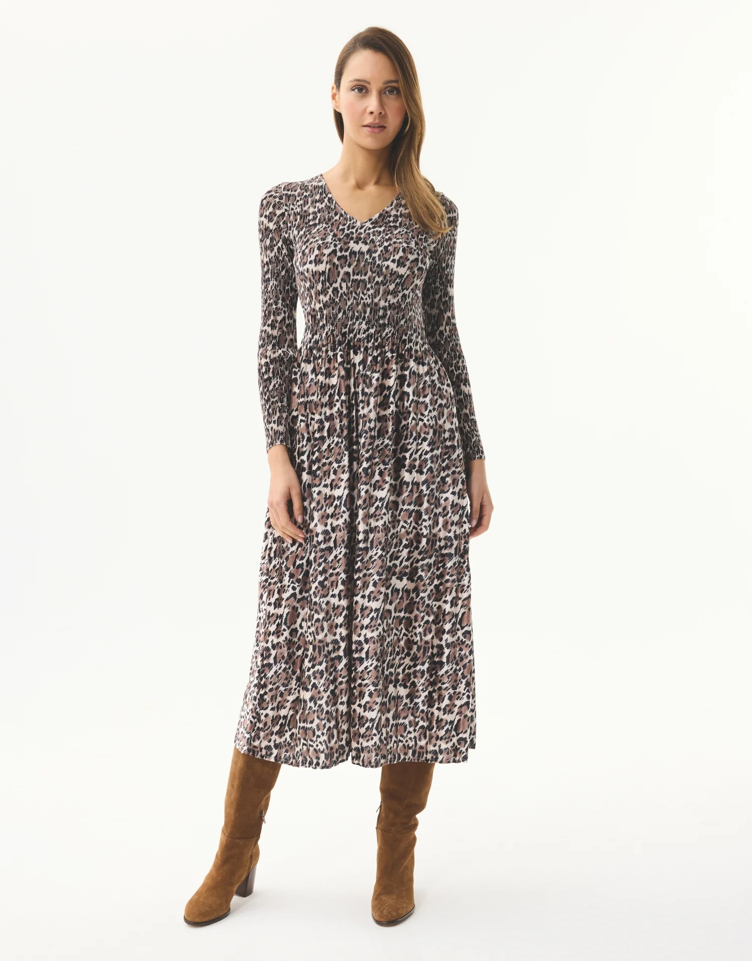 Robe longue imprimé léopard - Image 5