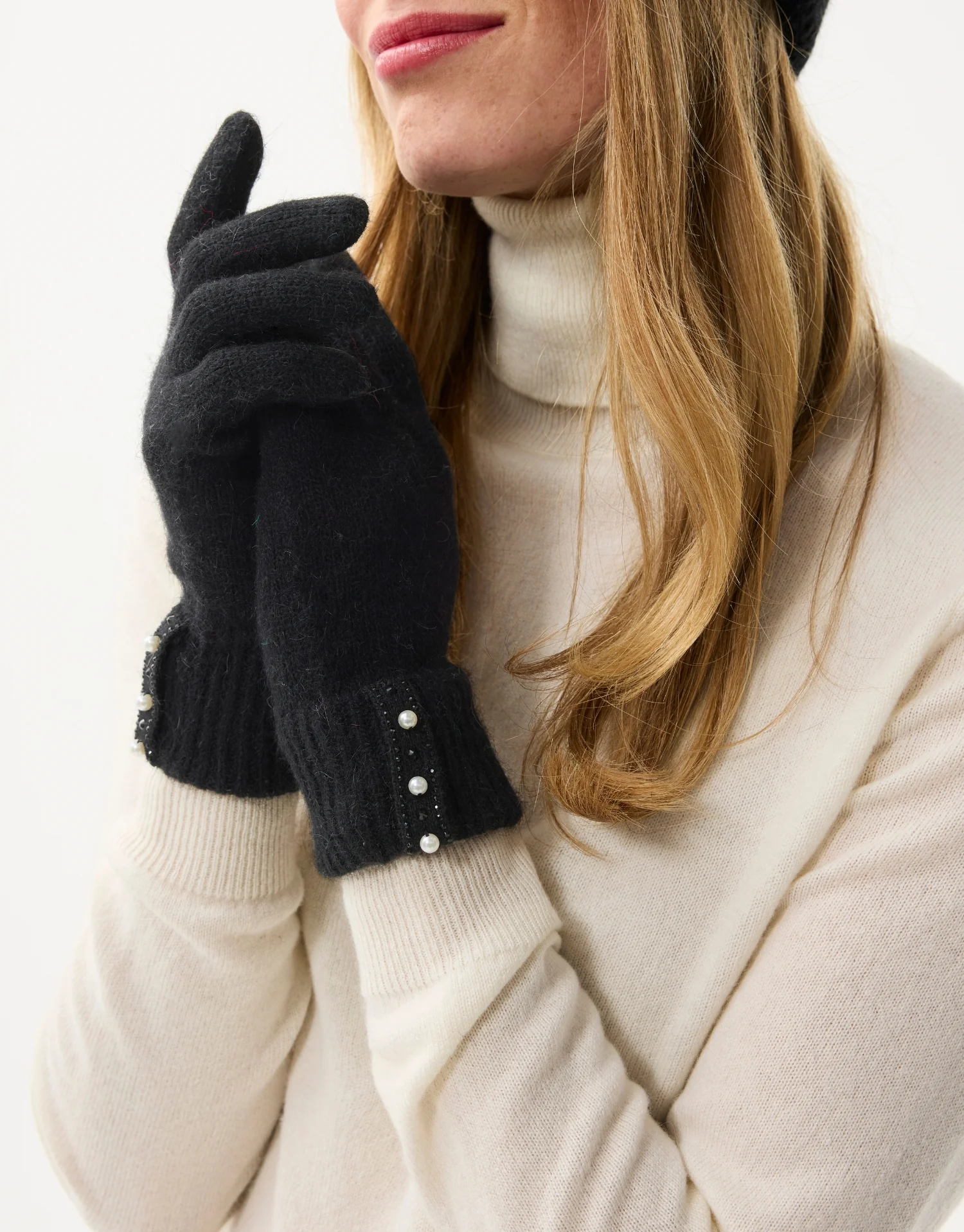 Set bonnet & gants en maille - Image 3