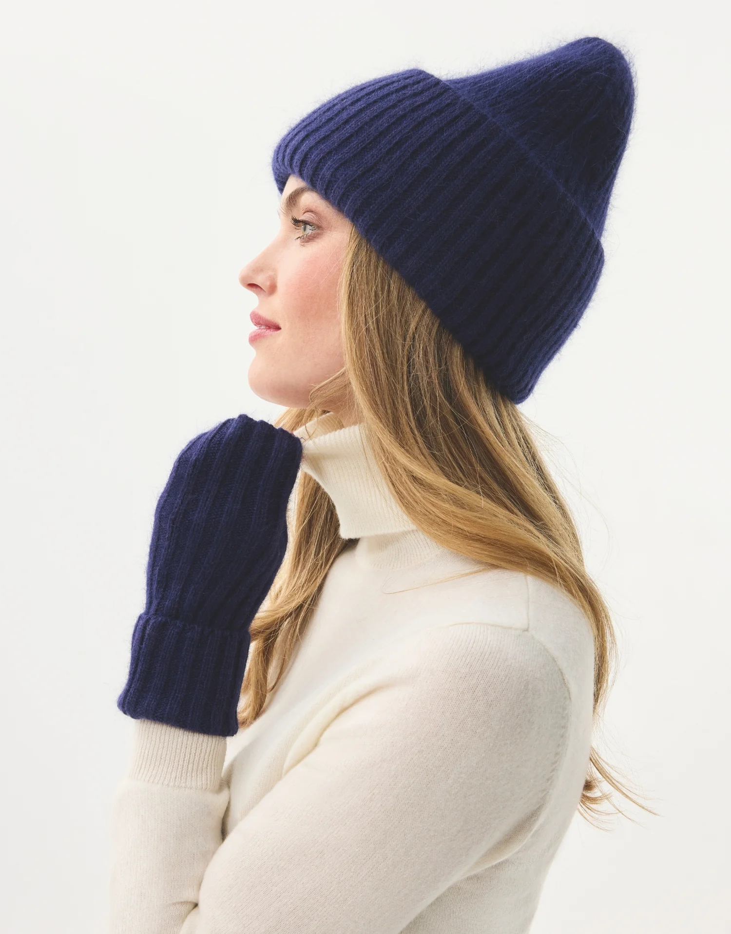 Set bonnet & gants fourrure de lapin - Image 10