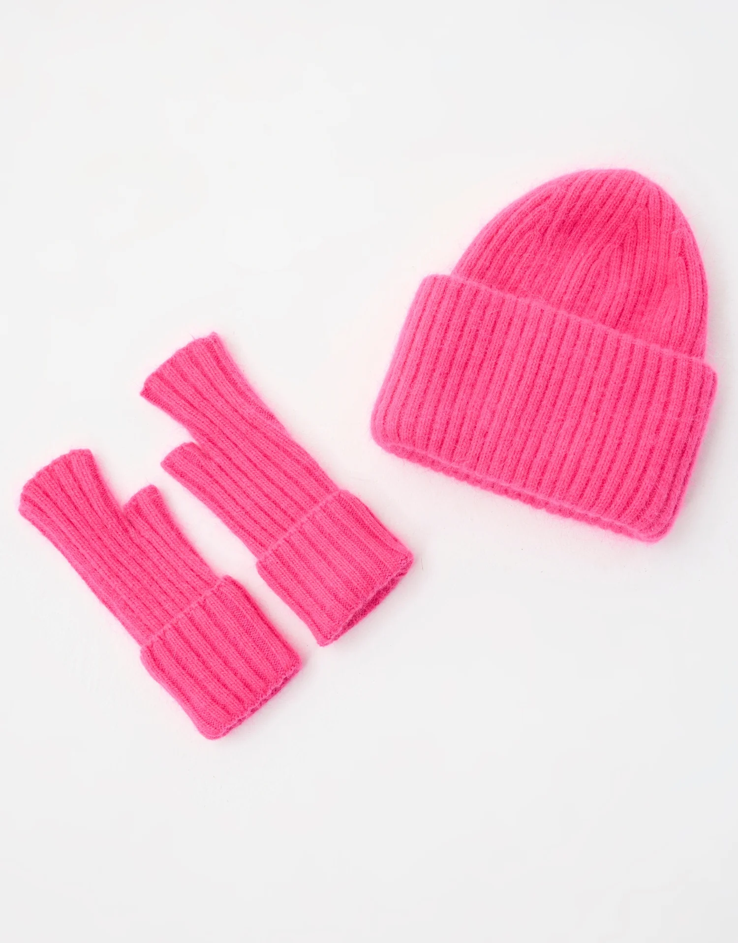 Set bonnet & gants fourrure de lapin - Image 4
