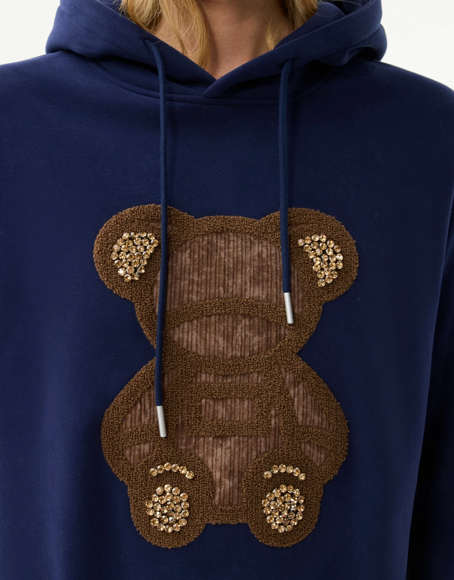 Sweat à capuche en coton avec motif ourson - Image 6