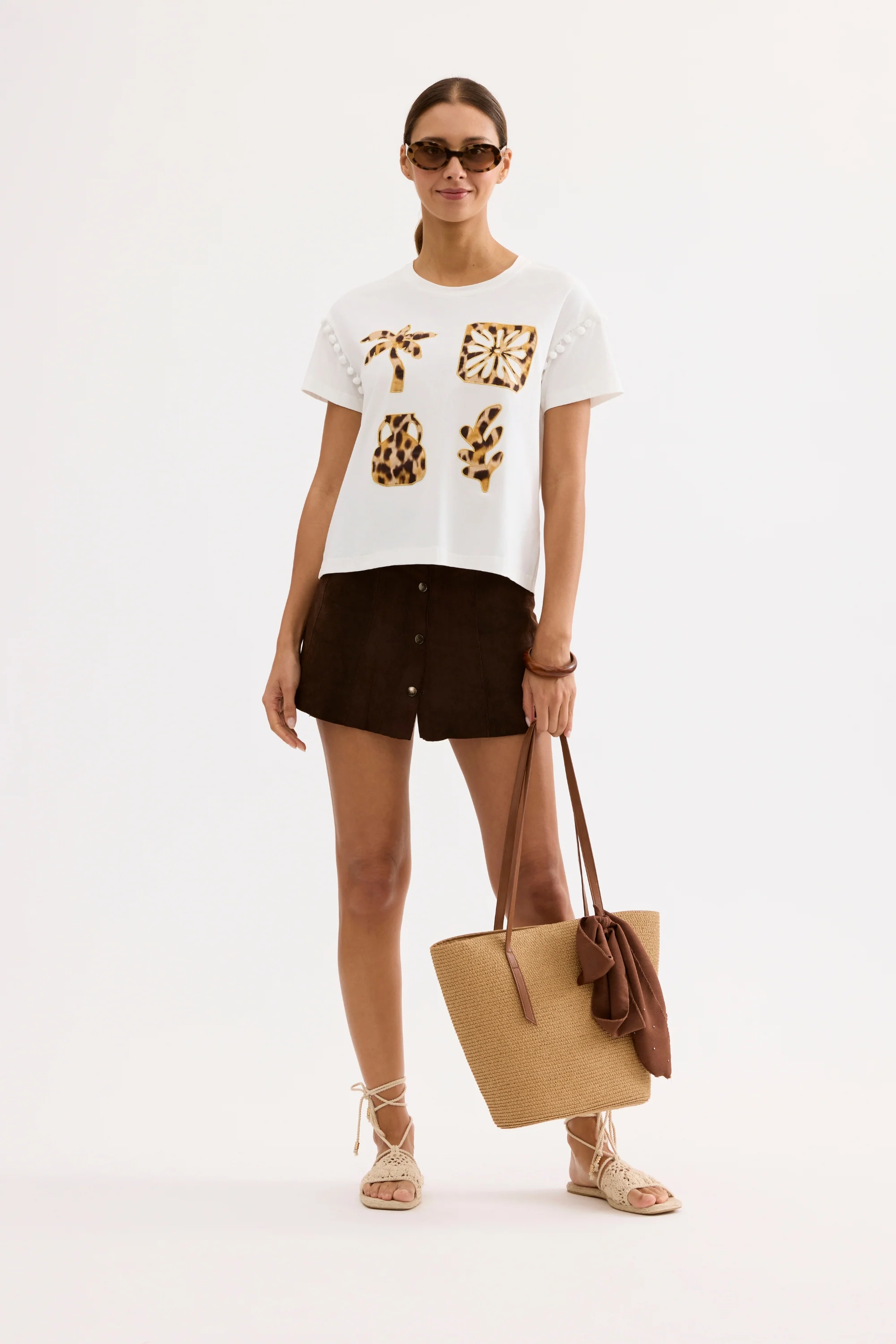 T-shirt coton motifs léopard chic - Image 3