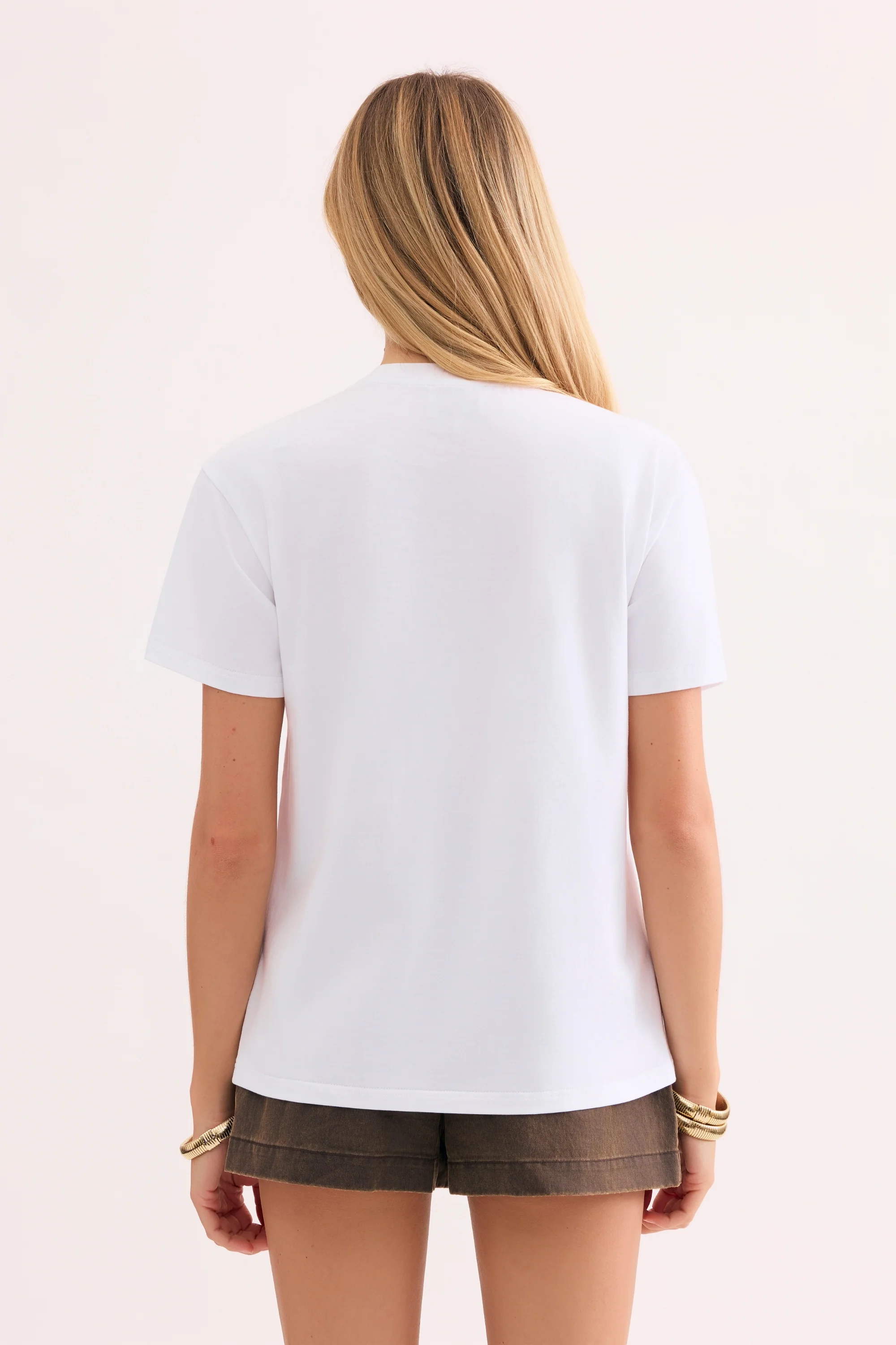 T-shirt imprimé visage graphique - Image 4