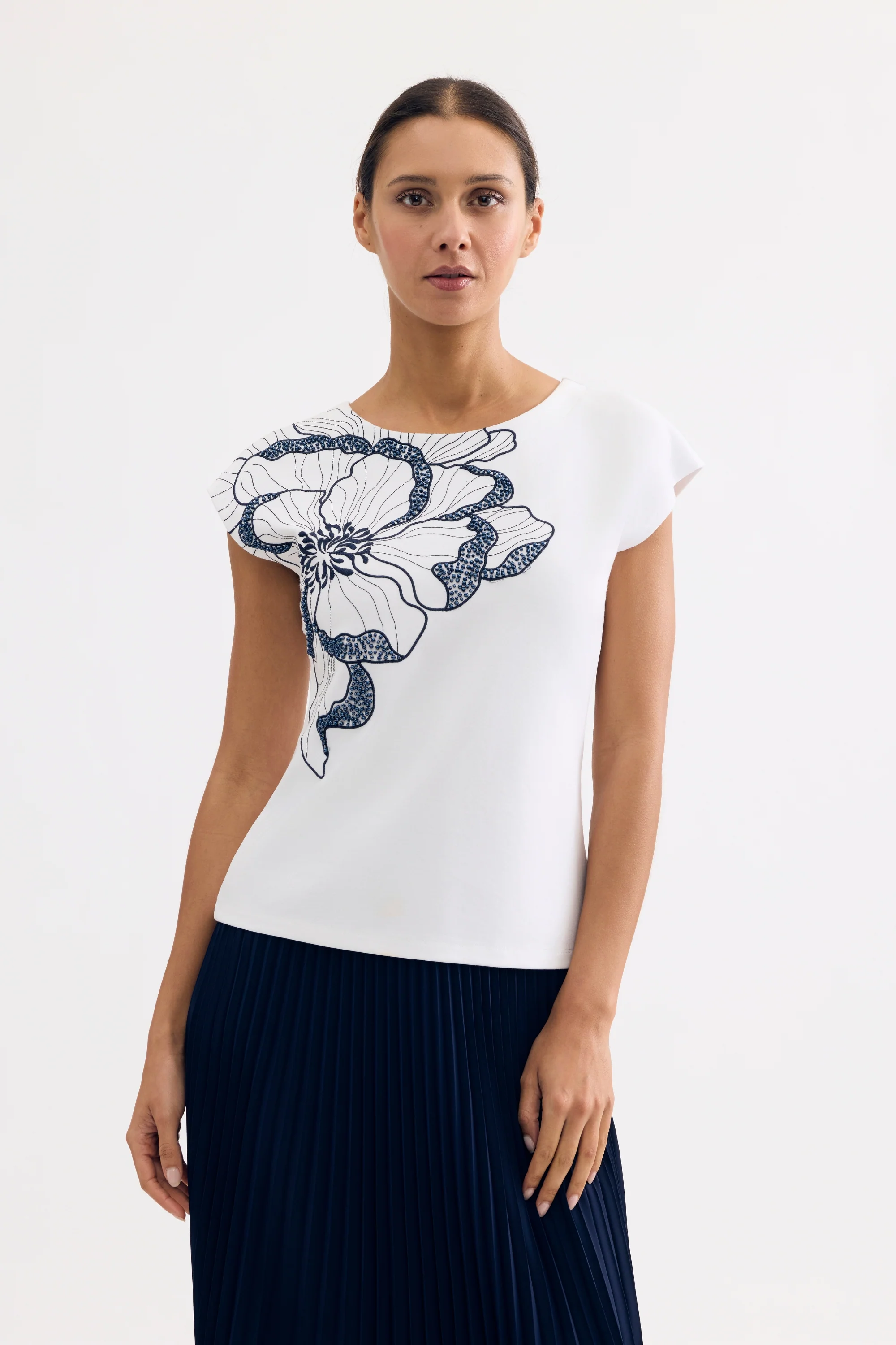 T-shirt motif fleur graphique - Image 3