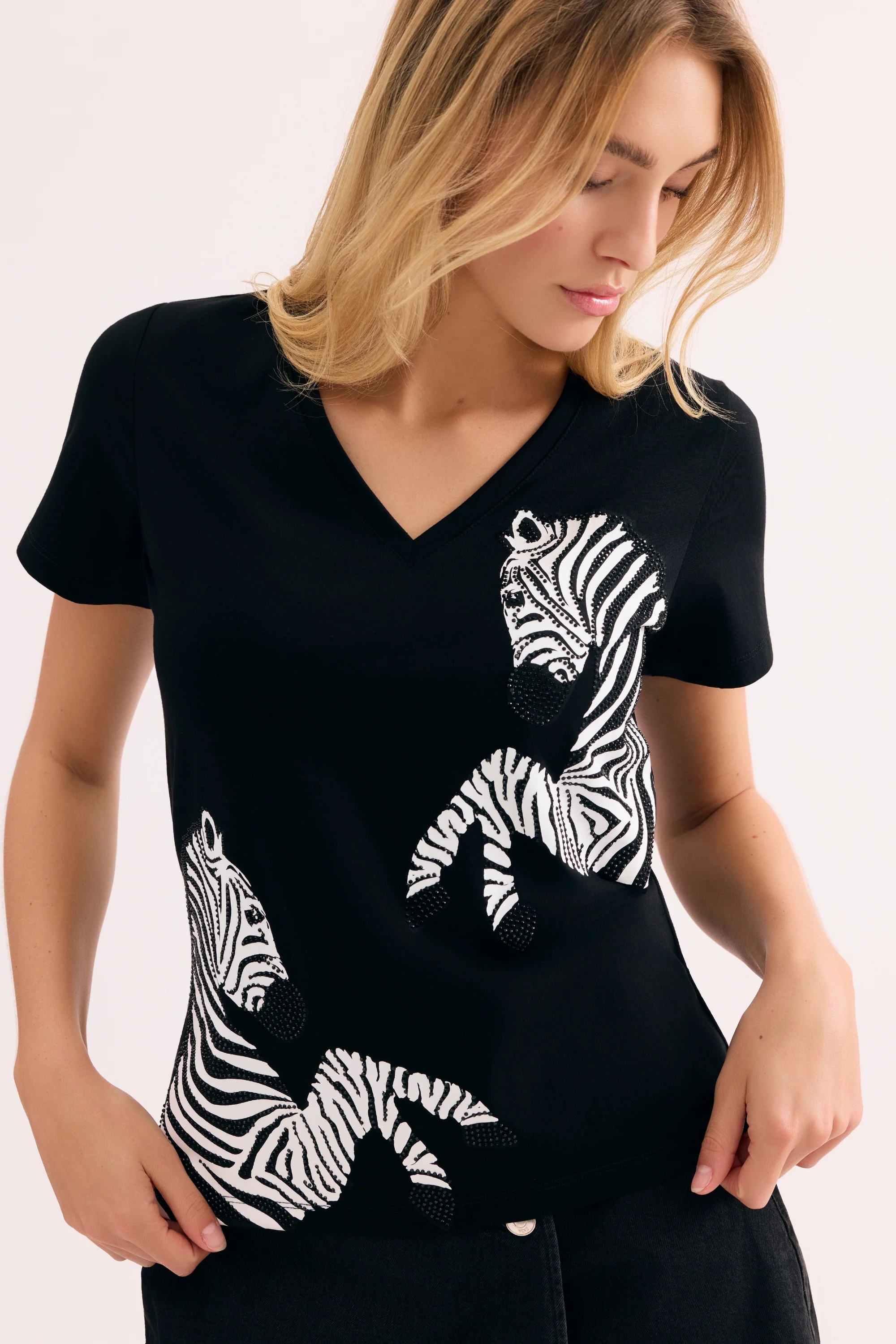 T-shirt motif zèbre - Image 2