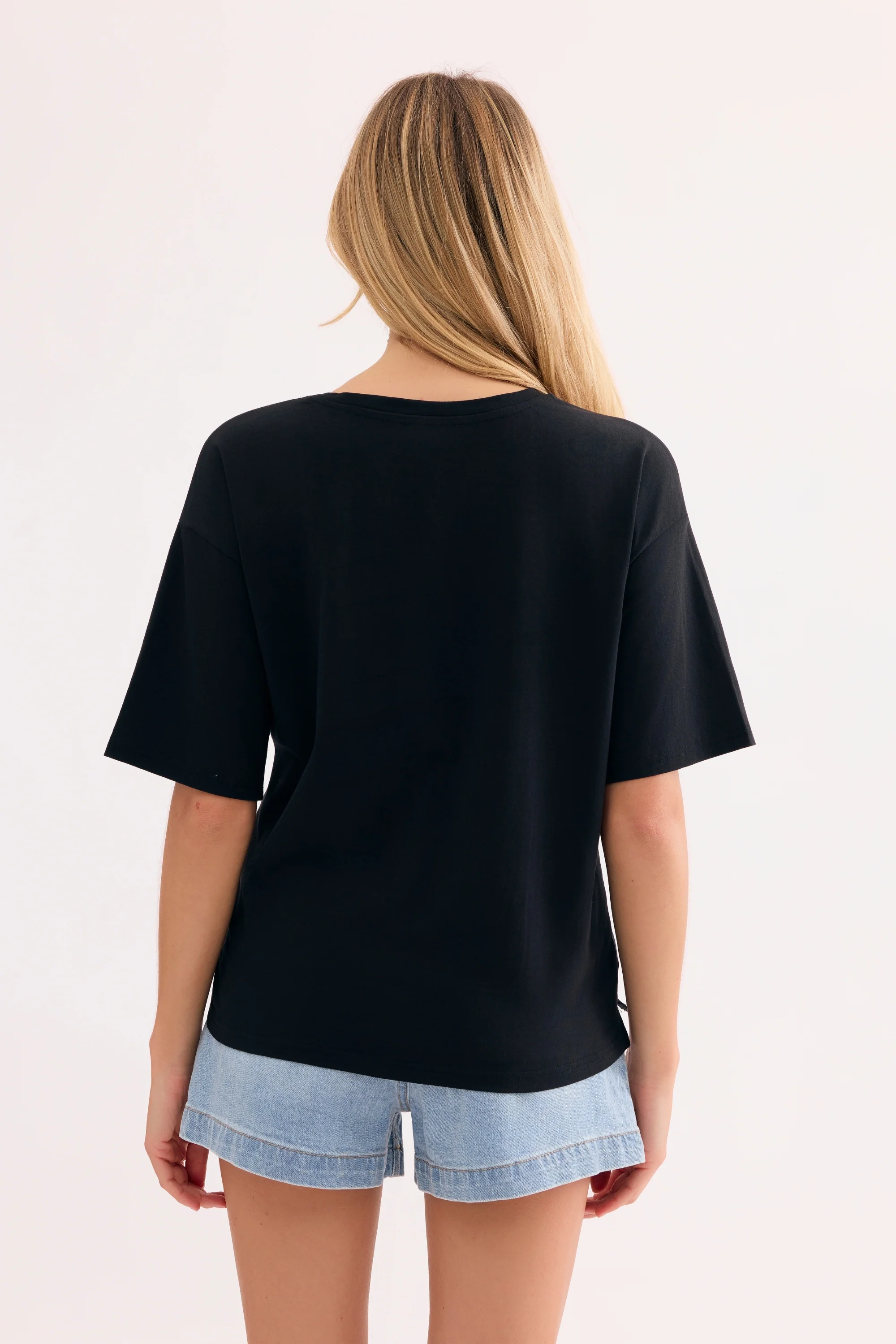 T-shirt oversize imprimé félin arty - Image 3