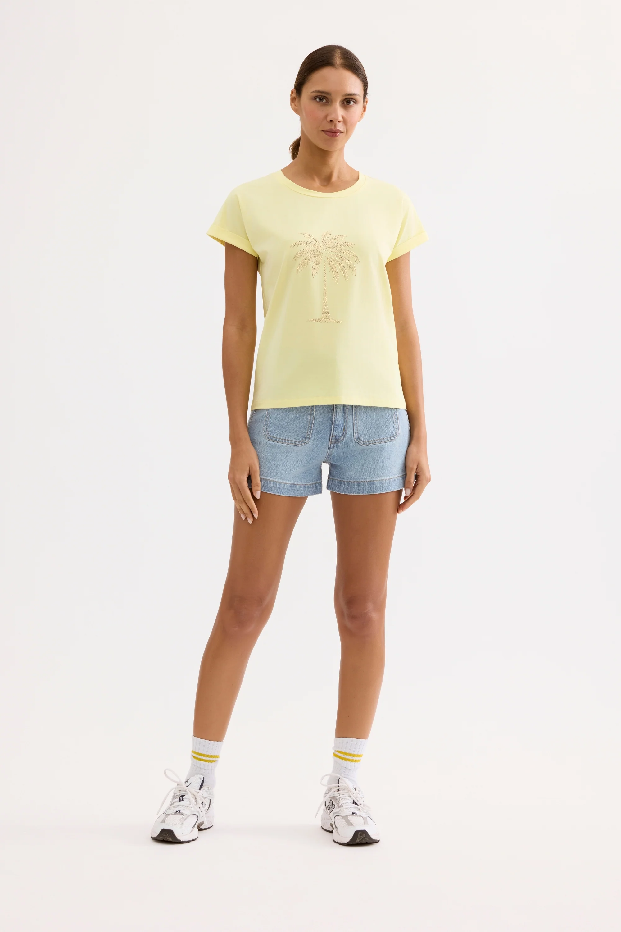 T-shirt palmier en strass - Image 11