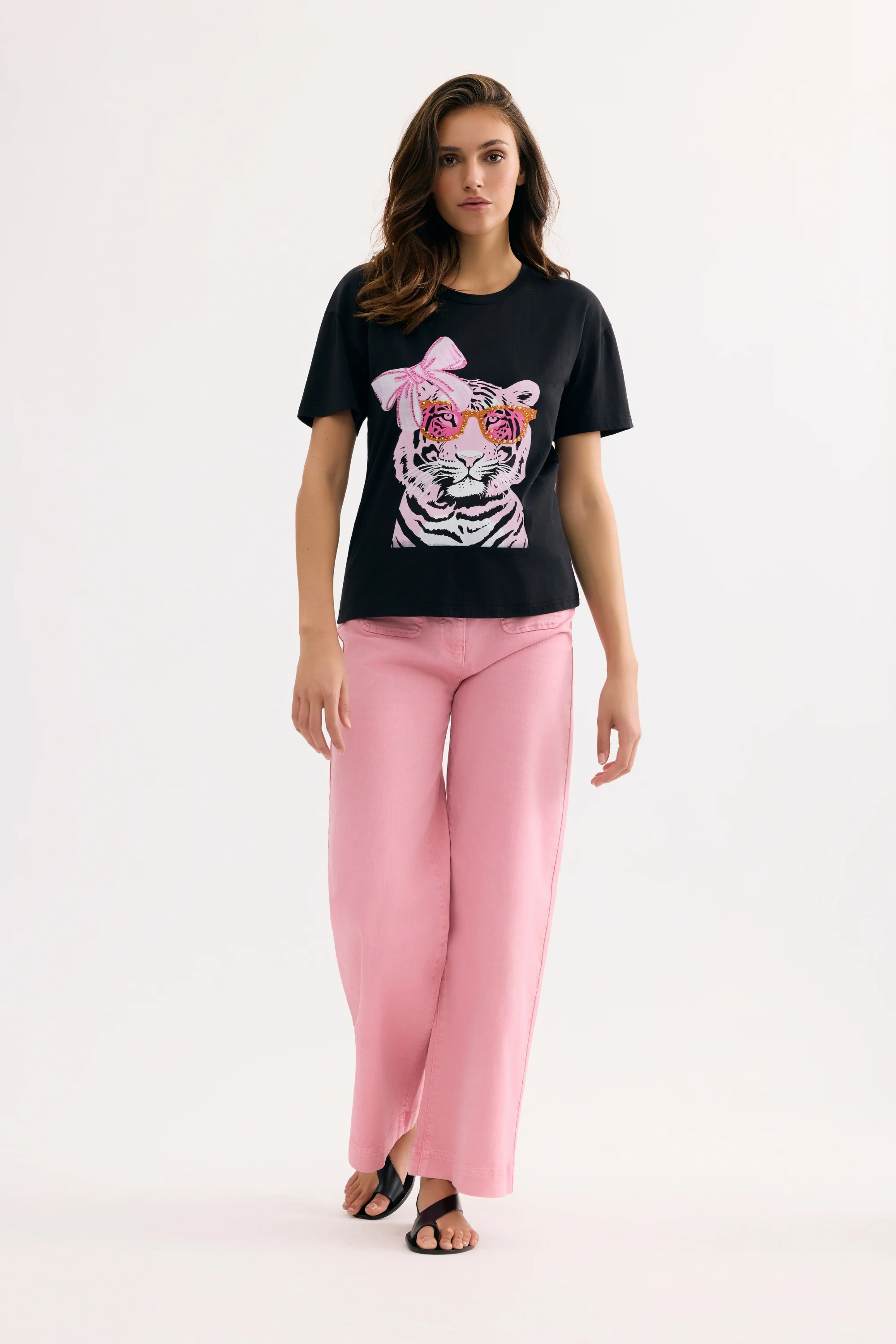 T-shirt tigre fantaisie à strass - Image 7