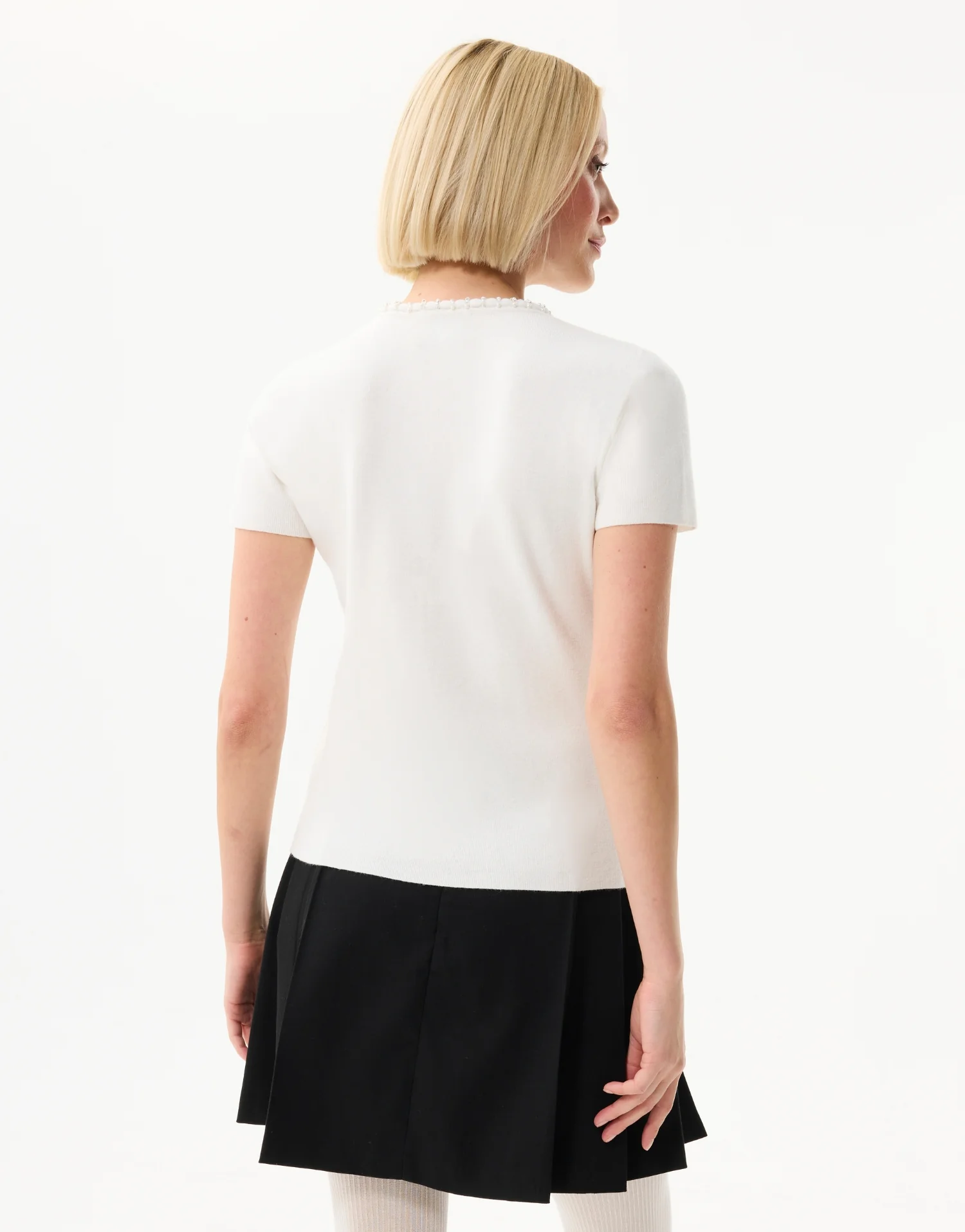 Twin-set en maille avec perles - Image 3