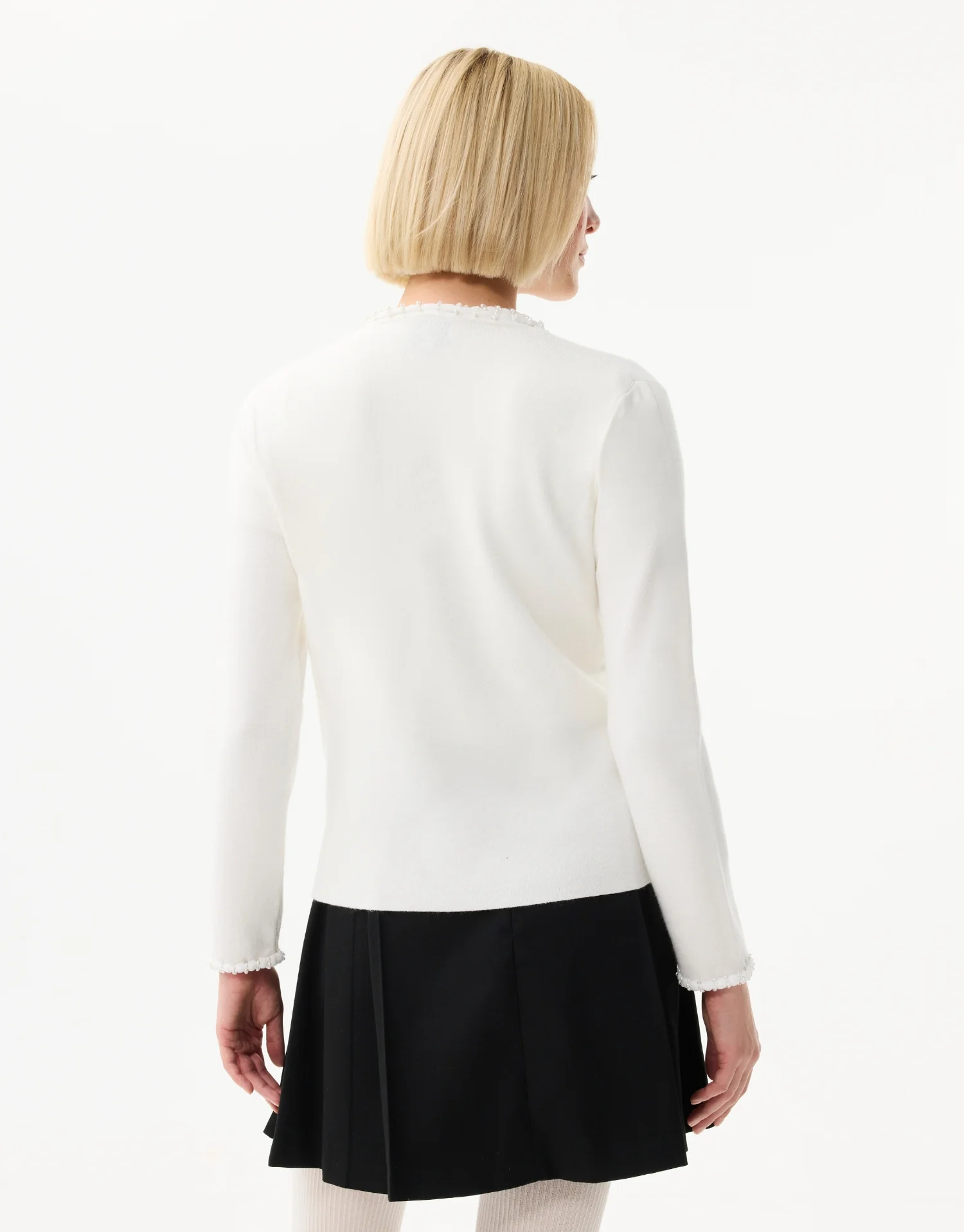 Twin-set en maille avec perles - Image 4