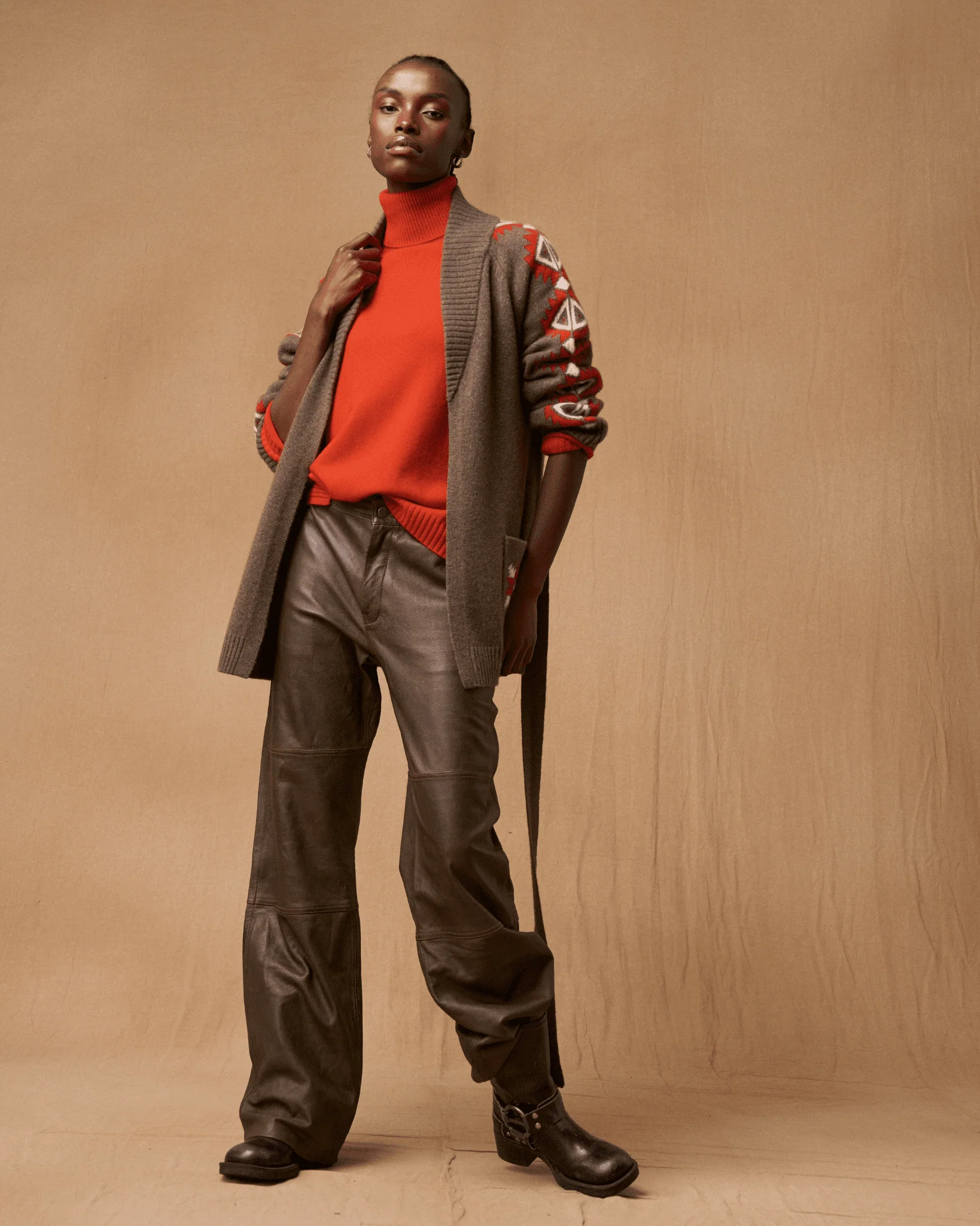 Cardigan Sage long en cachemire - Image 3