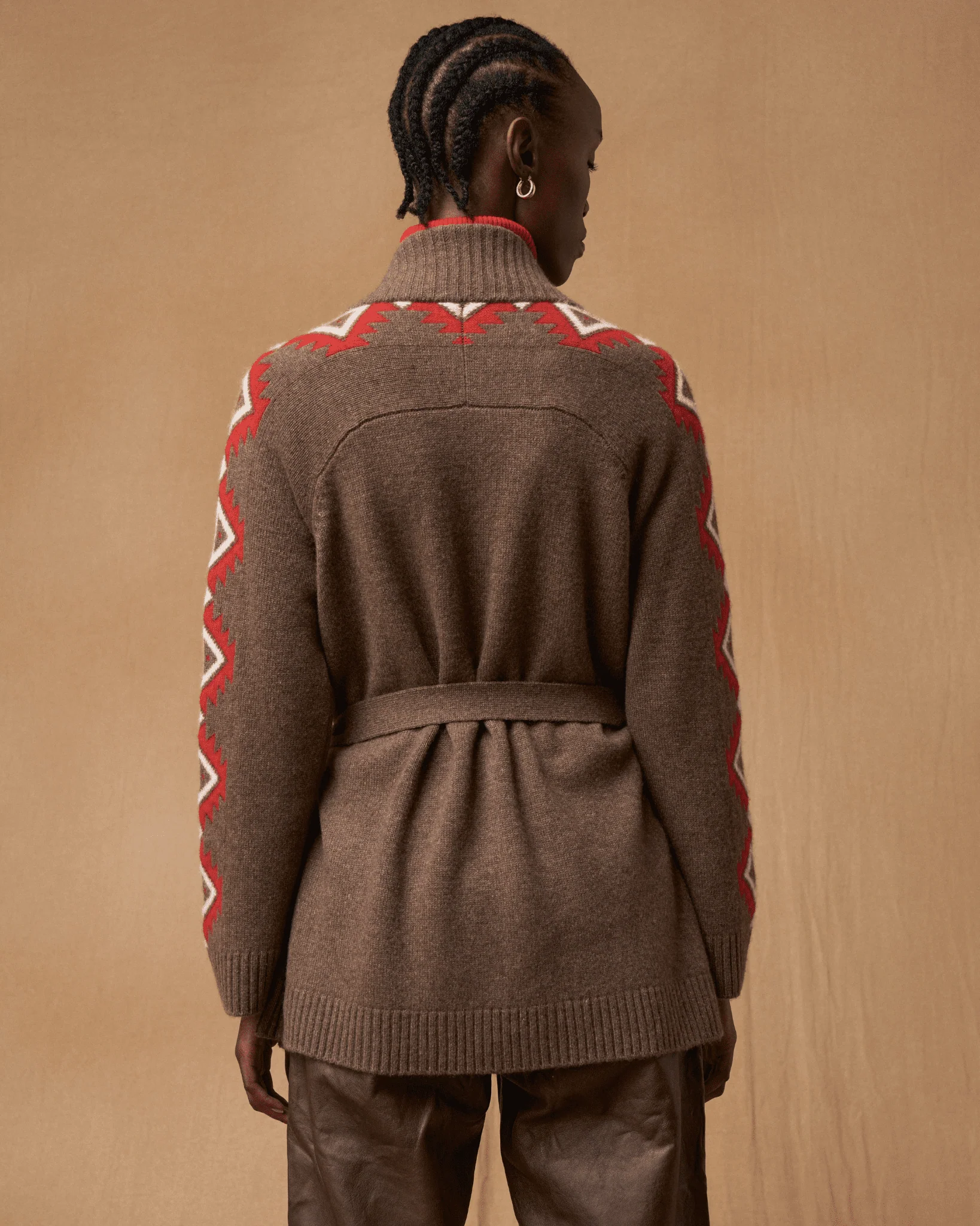 Cardigan Sage long en cachemire - Image 4