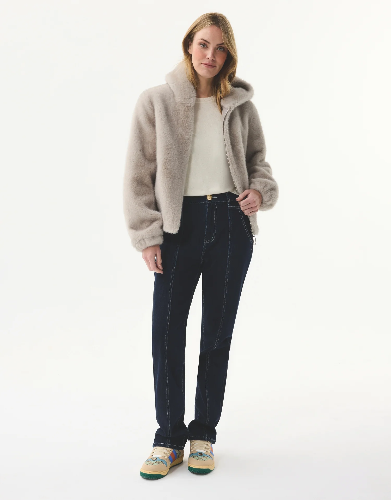 Veste à capuche en fausse fourrure - Image 11