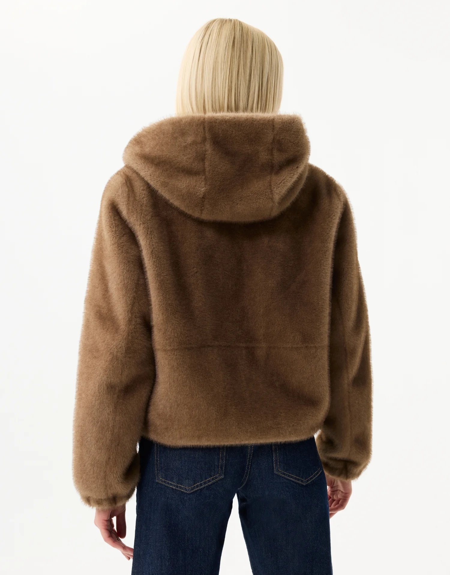 Veste à capuche en fausse fourrure - Image 4