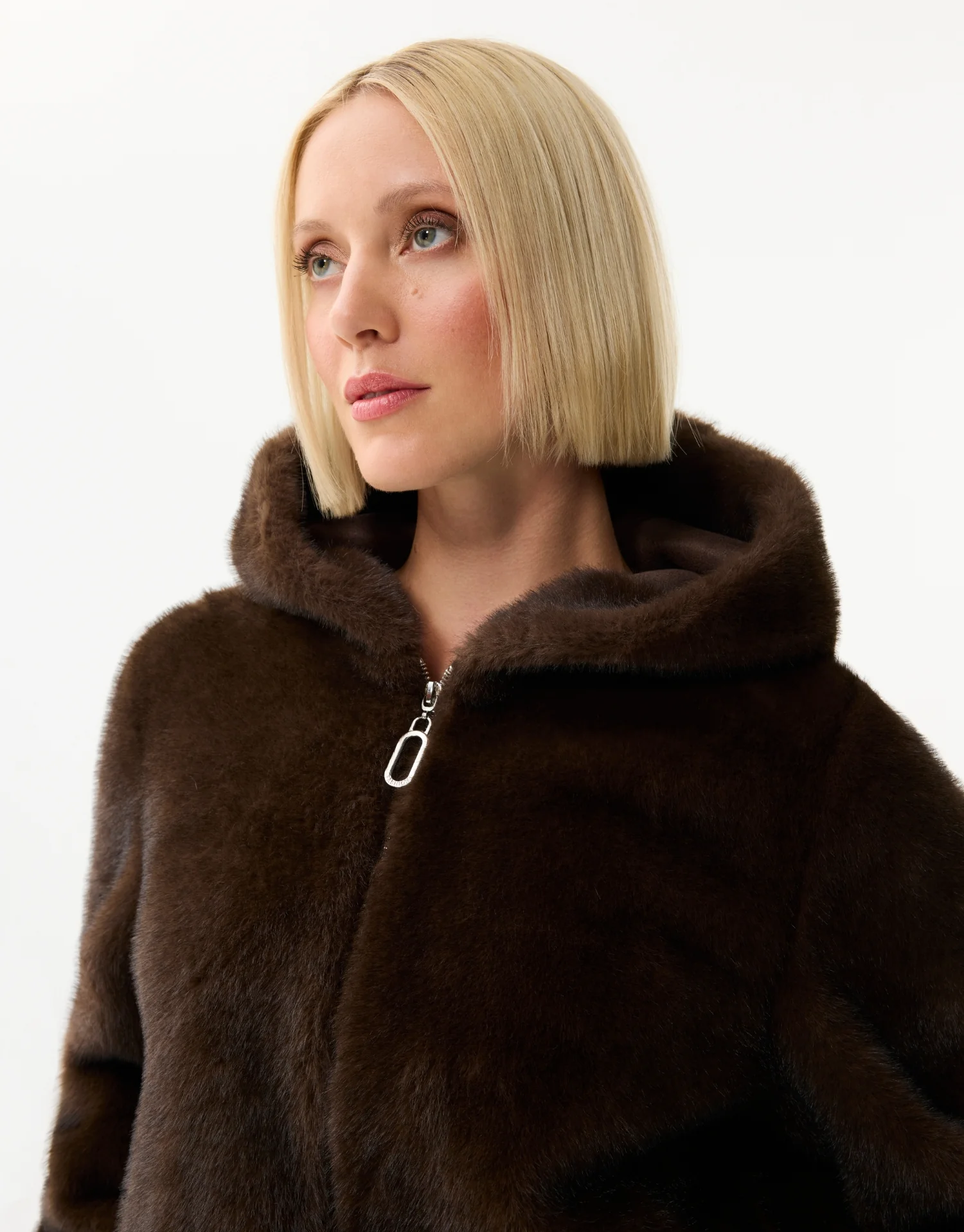 Veste à capuche en fausse fourrure - Image 5