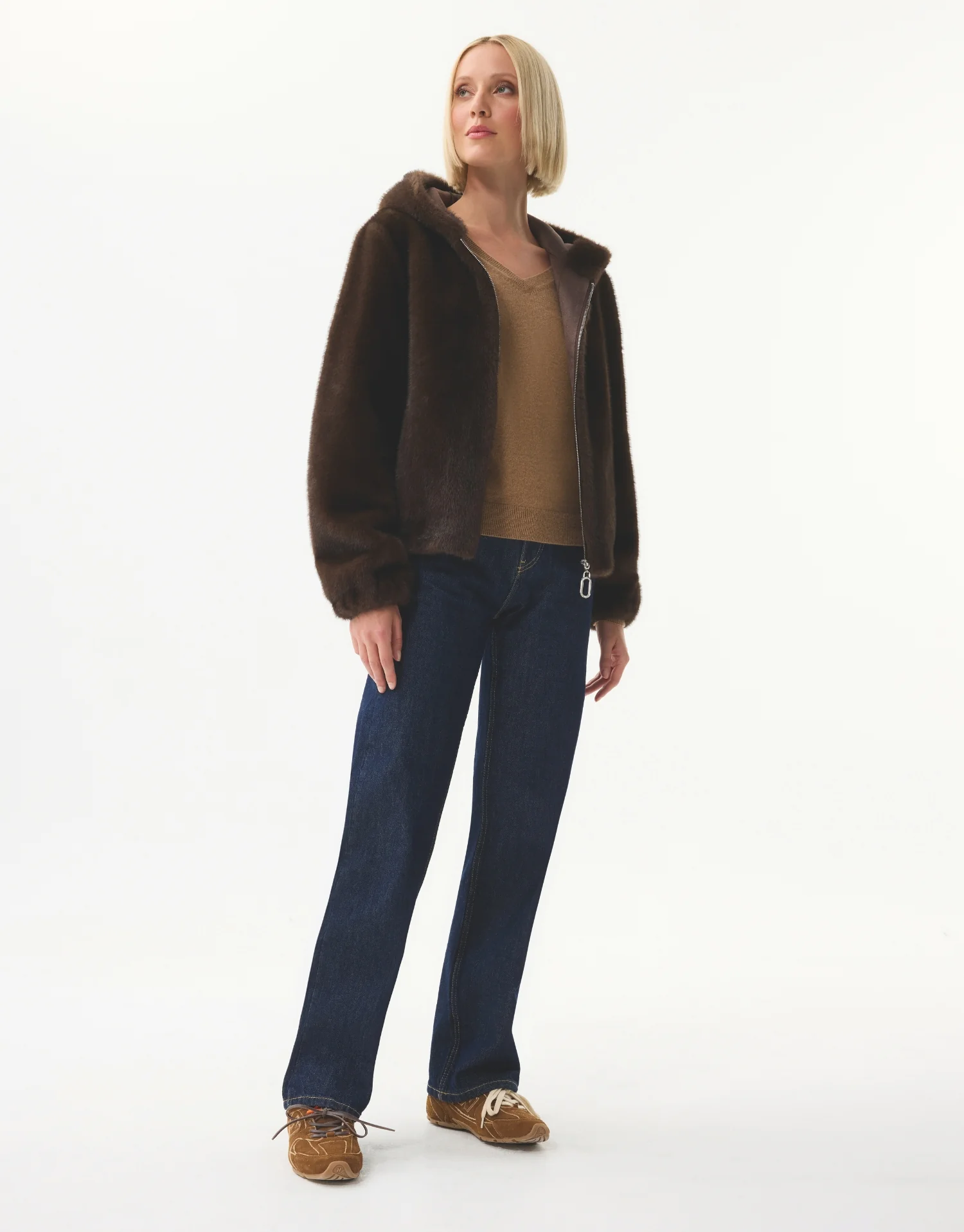 Veste à capuche en fausse fourrure - Image 7