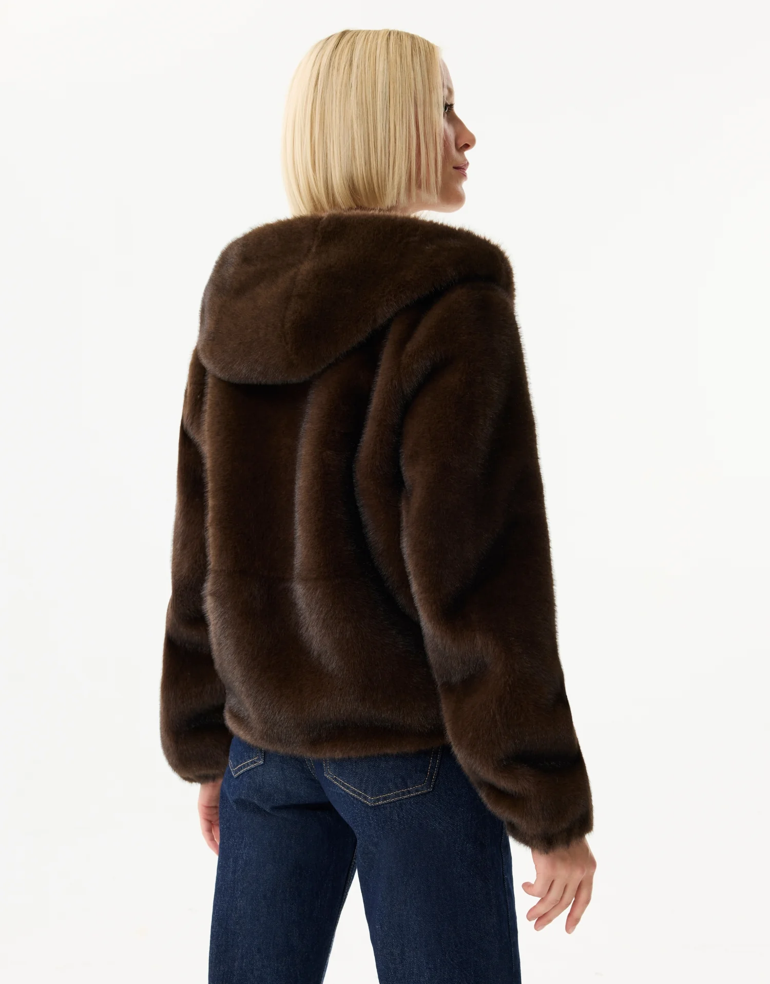Veste à capuche en fausse fourrure - Image 8