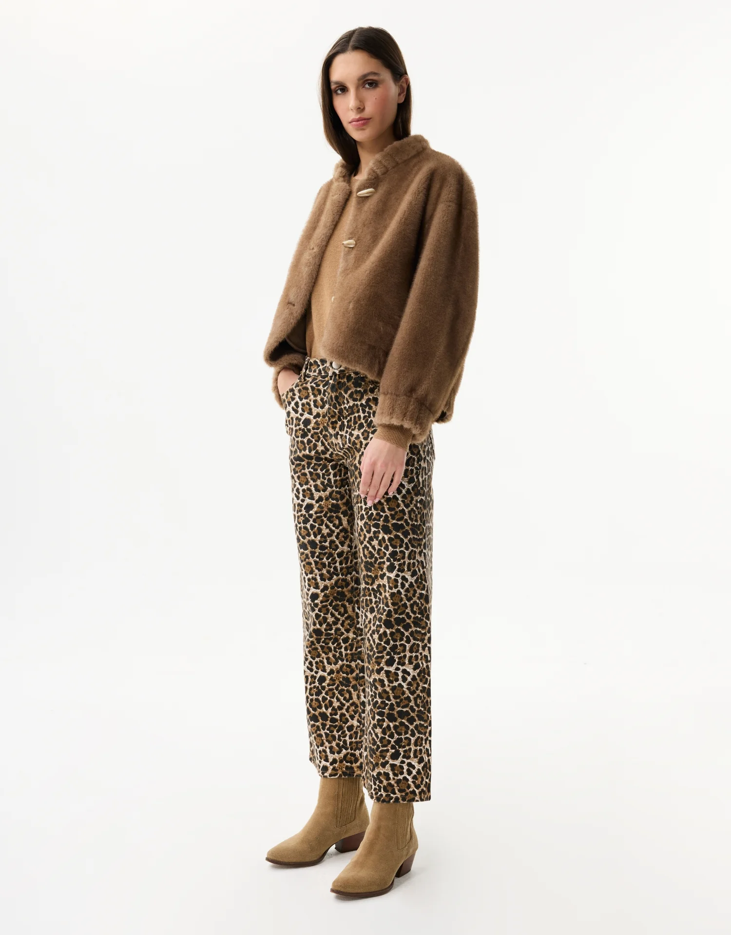 Veste courte en fausse fourrure - Image 3