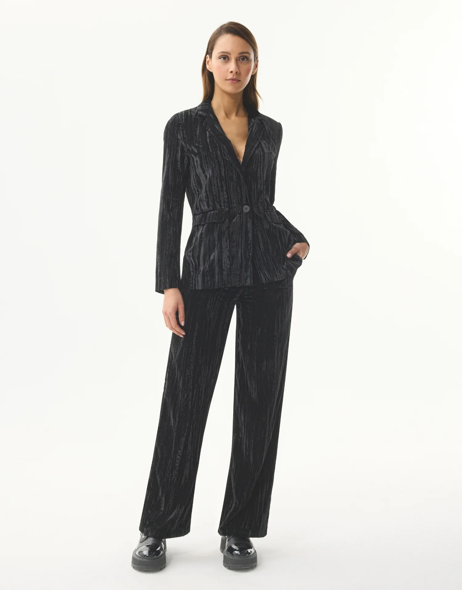 Veste de tailleur en velours - Image 3