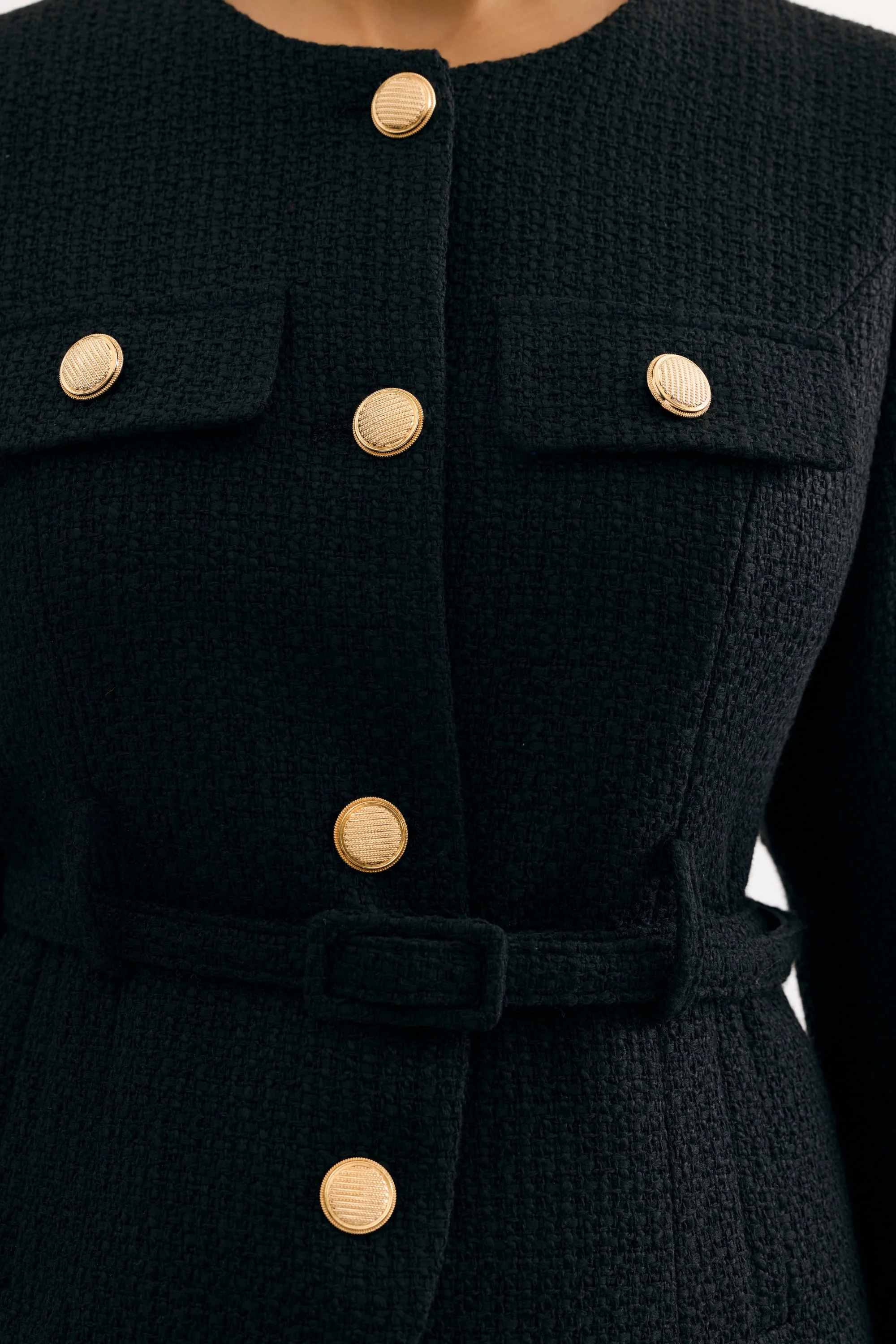 Veste élégante ceinturée