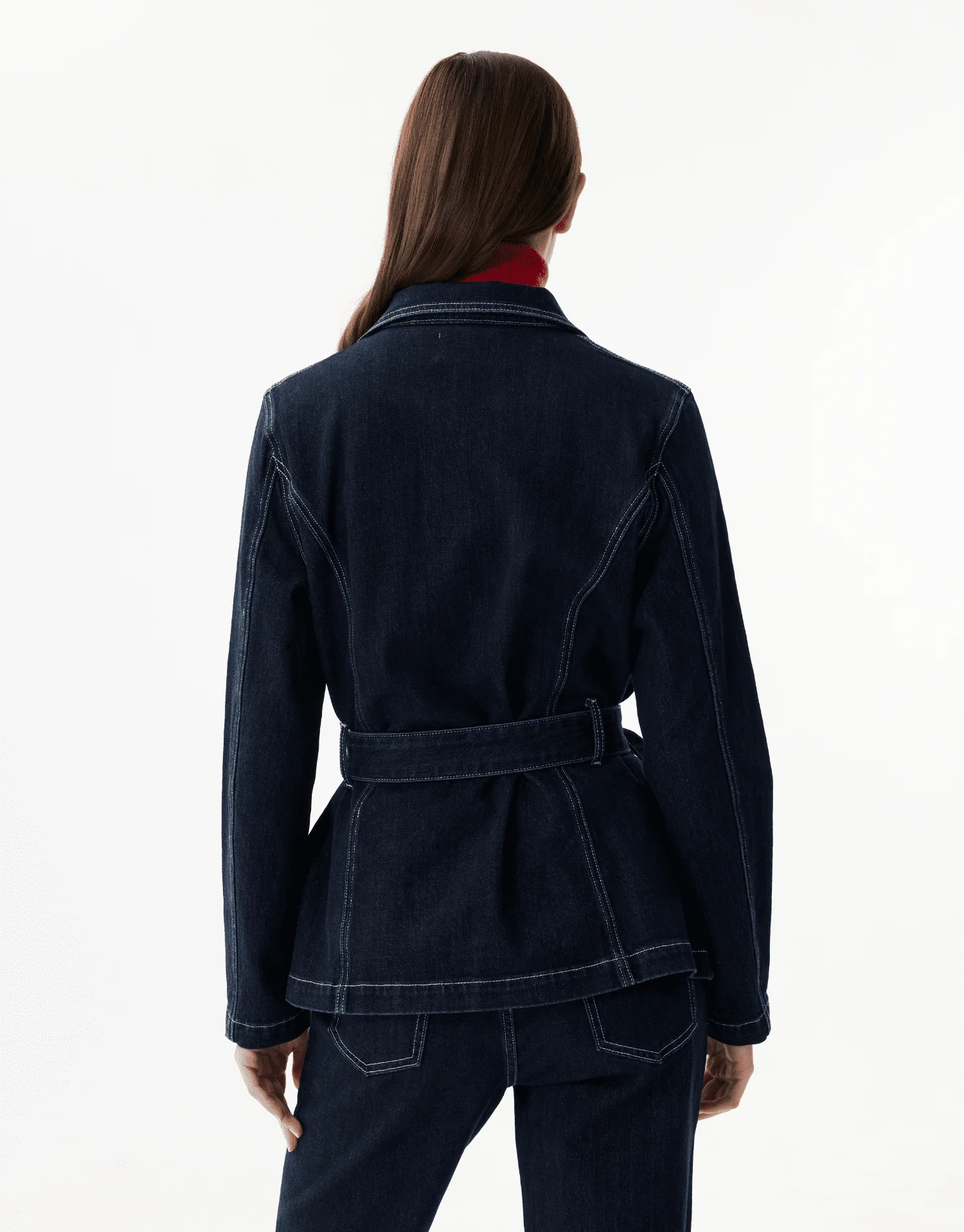 Veste denim ceinturée - Image 5