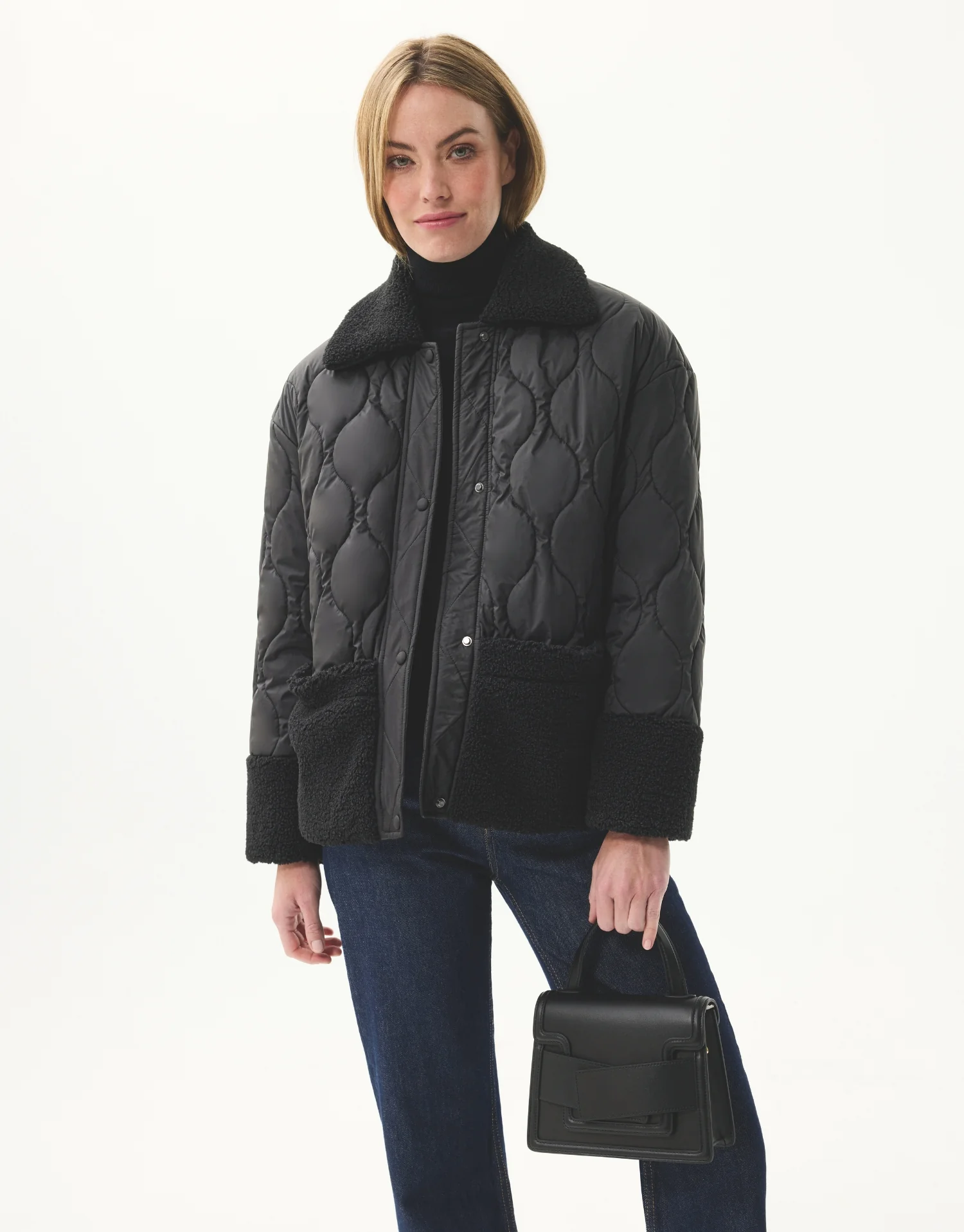 Veste matelassée à col moumoute - Image 4