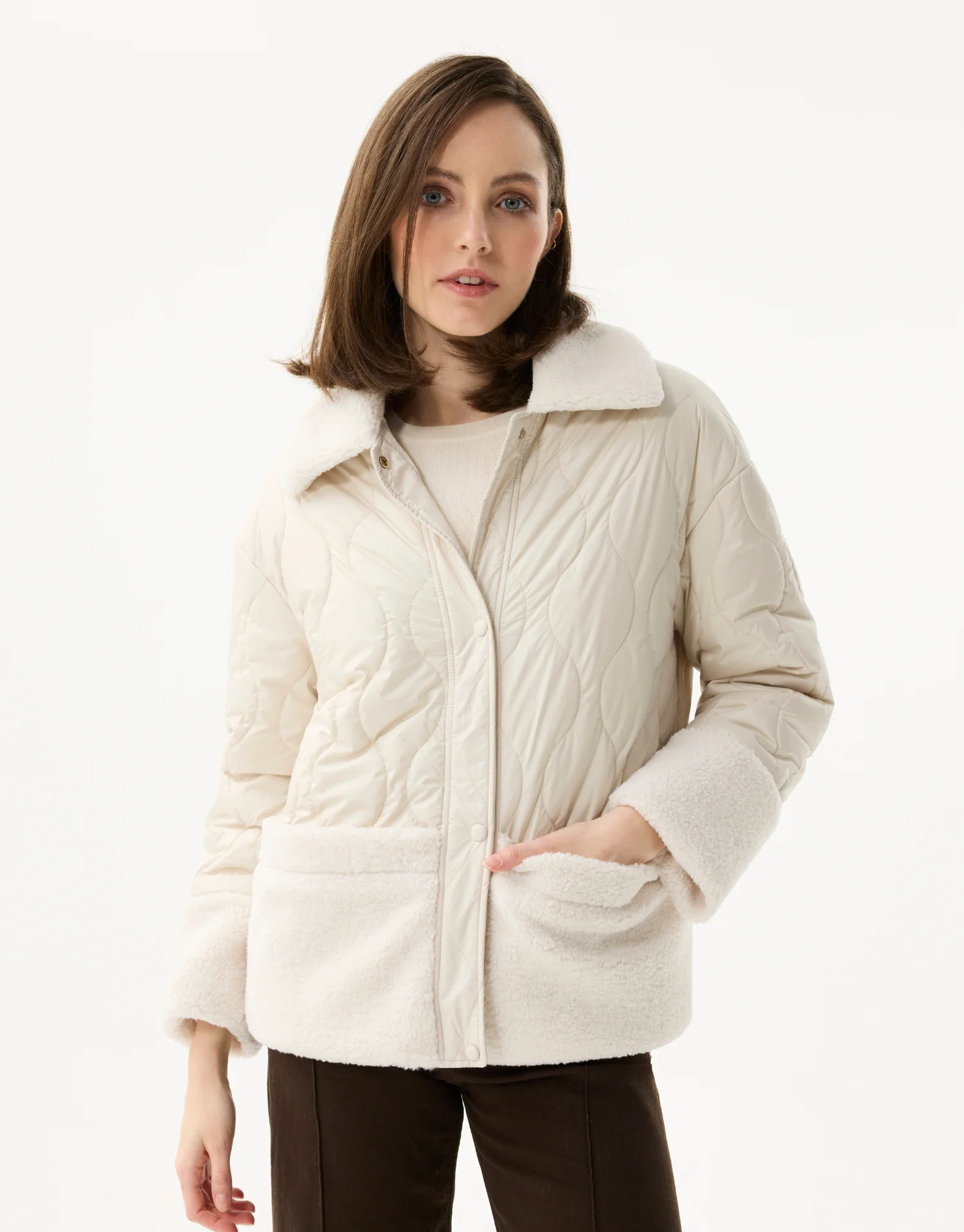 Veste matelassée à col moumoute - Image 6