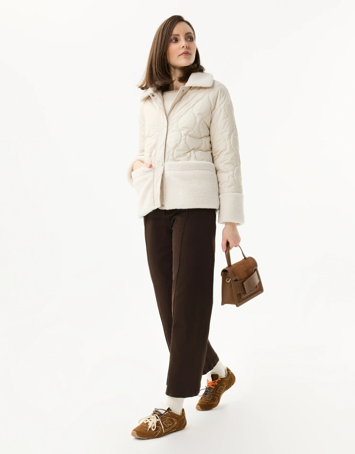Veste matelassée à col moumoute - Image 7