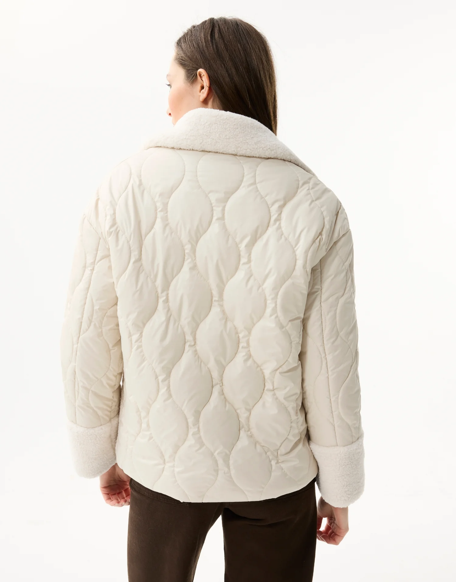 Veste matelassée à col moumoute - Image 8